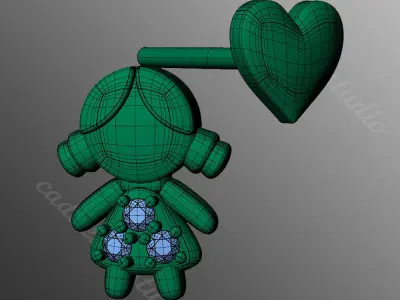 Earrings od75 3D print model