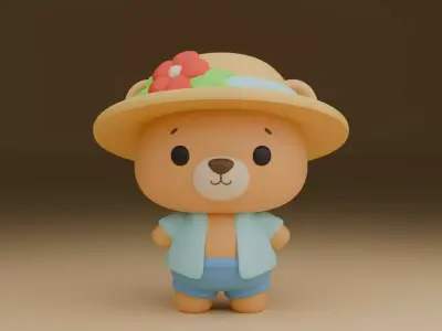 bear 116 3D print model