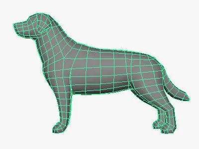 Low Poly Labrador Retriever Low-poly 3D model