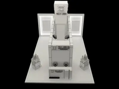 Booth Exhibition Stand a558a  3D model