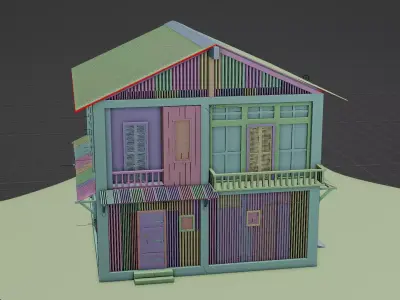 3D old house 3D model