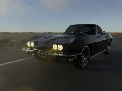 Corvette C2 63 3D model