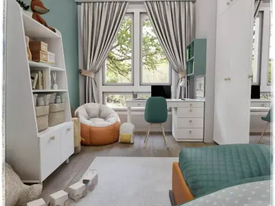 Kids Room 2 Blender Scene 3D model