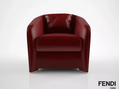 Fendi Casa Tiffany armchair 3D model