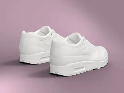 Nike sneakers shoes high poly 3D model
