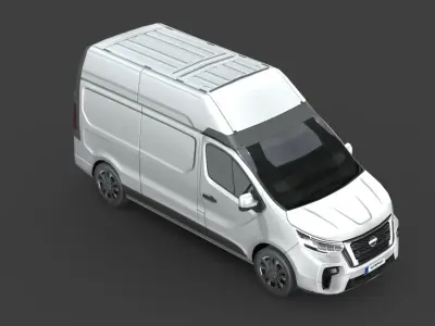 Nissan NV300 Van L2H2 2022 Low-poly 3D model