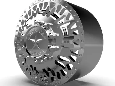 AMERICAN FORCE N16 SHOVE DRW WHEEL 3D model