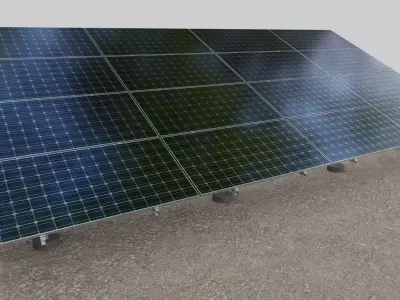 Solar Panel Steel Construction Type 10 3D model