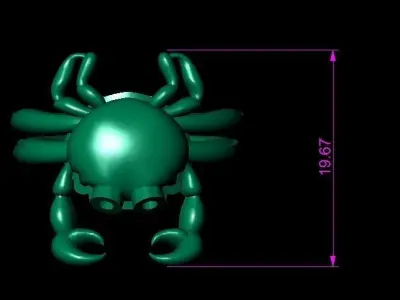 CRAB RING 3D print model