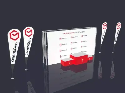 Simple Sport Podium 3D model