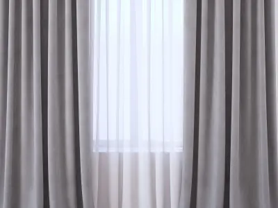 Set 110 Curtains 3D model
