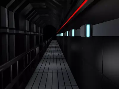 Sci Fi Tunnel 3D model