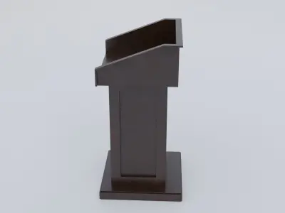 Pulpit - Lectern expo Low-poly 3D model