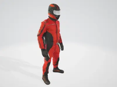 Pilot Man in Flight Suit 3D Model for 3D Printing 3D print model