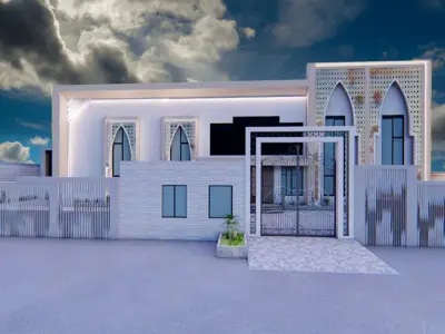 Modern Villa A72 DWG SketchUp Render Pack 3D model