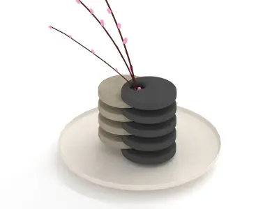 Decorative Tabletop Vase 3D model