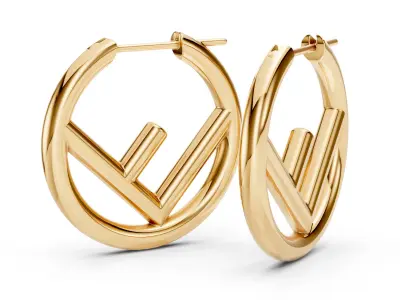 Fendi Earrings 3D print model