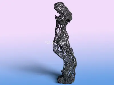 Virgo - zodiac sign - wire style  3D print model