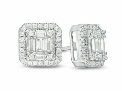 Diamond Solitaire Baguette Ring 3D print model buy