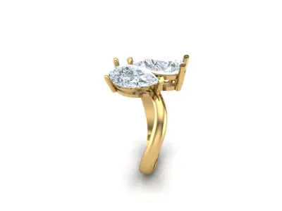 Solitare Women Diamond Ring 3D print model