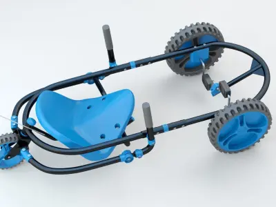 YBIKE Explorer Pedal Car 3D model
