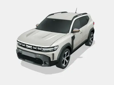 Dacia Duster 2024 Low-poly 3D model