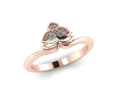 Jewelry Diamond Ring 3D Print Model 3D print model
