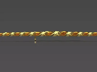 STL 3D gold bracelet model bg0023 3D print model