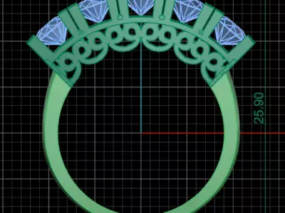 jewelry ring 344 3D print model