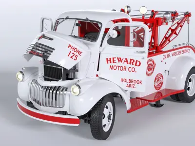 Chevrolet AK-series COE tow truck 1941 3D model