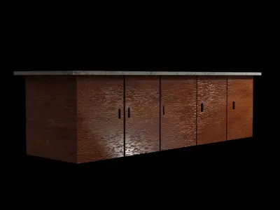 Cabinet Low-poly 3D model