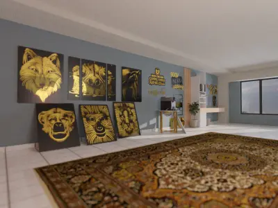 CNC Ready Wall Decoration  3D model