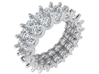 Wedding Diamond Band 3536 3D print model