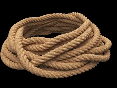 Rope Pile 3D model