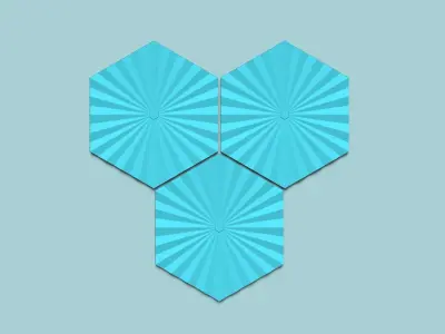 Hexagonal Wall Panel A30 Angular - Interior Design Decoration 3D print model