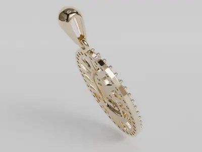 Guadalupe pendant 3D print model