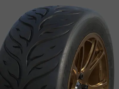 Federal 595 RS 205 50 for 15x8 Low-poly 3D model