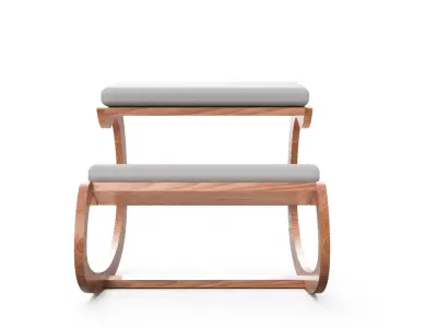 Ergonomic Kneeling Chair  Low-poly 3D model