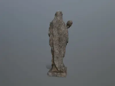 Afrodit Statue Low-poly 3D model