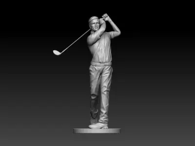 Golf statue 3D print model