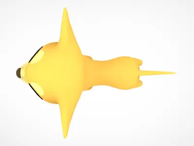 Golden Chihuahua Low-poly 3D model