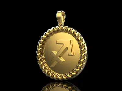 Zodiac sign Sagittarius model 858 3D print model