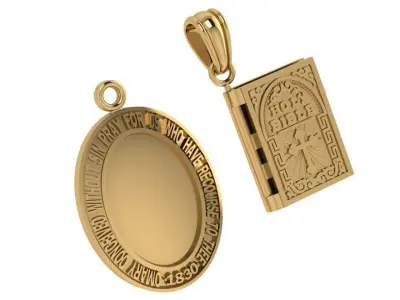 Bible Christian Pendant 4594 3D print model
