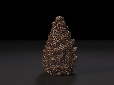 Pine cone 3D print model