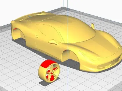 Ferrari 458 Italia  3D print model 3D print model