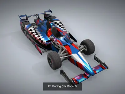 F1 Racing Cars Bundle 3D Model Pack