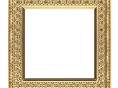 Classic Frame 031 Low-poly 3D model