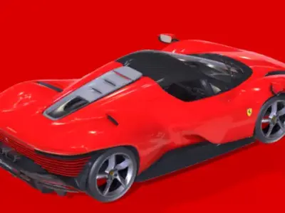 Cavallo Daytona SP3 Low-poly 3D model