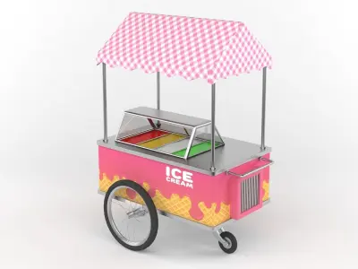Ice Cream Cart 3D model