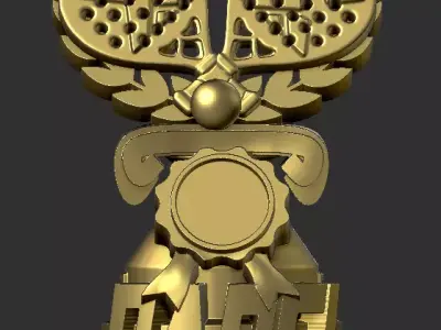 trophy paddle 3D print model